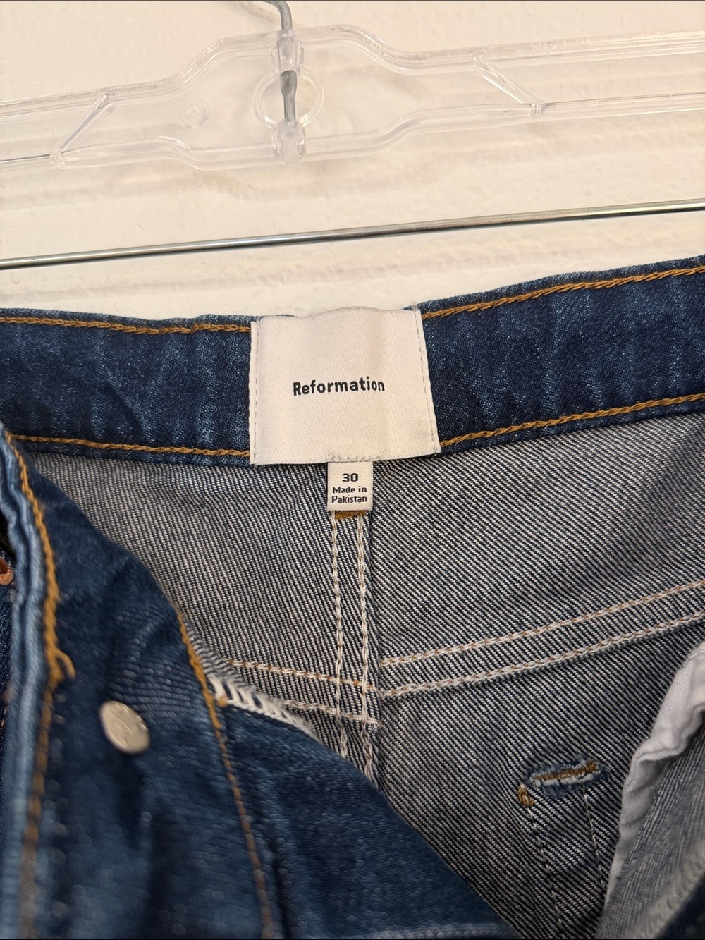 Reformation Jax Stretch High Rise Straight Jeans - Picture 7 of 9